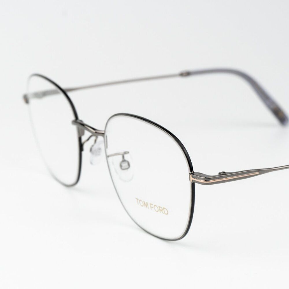 Tom Ford Men's Thin Metal Frame Glasses in Gunmetal - Picture 4 of 10